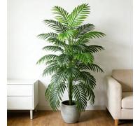 90-120cm Grande plante artificielle, palmier artificiel, feuilles de palmier tropicales, plante de palmier artificielle, grand arbre, feuilles de bambou en plastique réaliste pour l'intérieur, convien