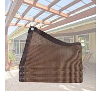 90 % - Bâche en maille Sune pour serre, pera et terrasse - Filet d'intimité 2,6 x 9,5 m, 3 x 25,6 m, 4 x 5,8 m, 7,6 x 10,8 m - Revêtement extérieur marron