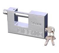90 mm Cadenas Haute Sécurité, Cadenas Exterieur Ultra Robuste avec 3 Clés, Manille de 11.5 mm d’Épaisseur, pour Entrepôt, Conte[236]