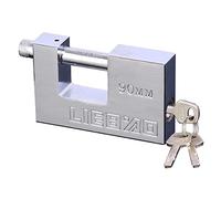 90 mm Cadenas Haute Sécurité, Cadenas Exterieur Ultra Robuste avec 3 Clés, Manille de 11.5 mm d’Épaisseur, pour Entrepôt, Conteneur, Garage, Volet, Garages