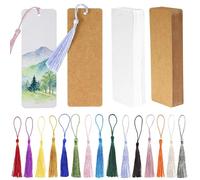 90 Pièces 14 x 4,9 CM Marque Page Vierges Accessoire Lecture
