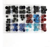 90 pièces Kit de réparation de climatisation de voiture Assortiment de | Assortiment de 90 pièces, universel, pour divers modèles de véhicules, réparation efficace