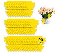 90 Pièges à Insectes, Anti Moucherons Interieur, Lutte antiparasitaire sans Insecticide, Stickers Jaunes, piège à Mouches Ultra-Efficace, piège à Mouches des Fruits pour