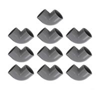 90° PVC Coude 50mm Gris Raccord Tuyau | Angle 90°, diamètre 50mm, design manchon double, gris, installation rapide, usage polyvalent