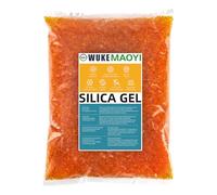900 g de gel de silice déshydratant, 1 sachet | Déshumidificateur en silicone réutilisable, avec indicateur d'humidité à changement de couleur (orange devient vert)