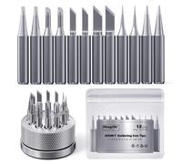 900 points de soudure avec support (lot de 12) – embouts de soudure de remplacement pour stations de soudure et machines à souder