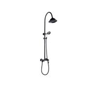 Leeds colonne de douche mécanique rétro noire Essebagno