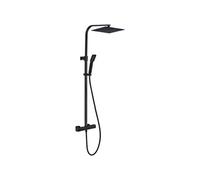 Quartos colonne de douche noire avec thermostatique 300 Essebagno