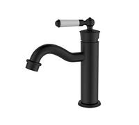 Leeds mitigeur lavabo bas rétro noir Essebagno