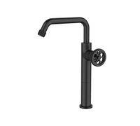 Indus mitigeur lavabo haut noir Essebagno
