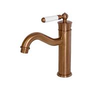 Leeds mitigeur lavabo bas rétro cuivre brossé Essebagno