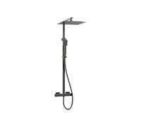 Quartos 300 colonne de douche gris gun metal avec thermostatique Essebagno