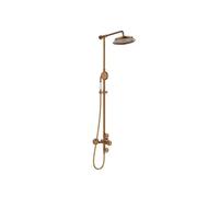 Indus colonne de douche thermostatique cuivre brossé Essebagno