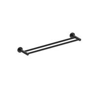 9025362 Luisa porte serviettes 2 barres en inox noir