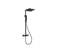 9025560 Square II colonne de douche carrée mécanique noire