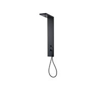 Essekadra panneau de douche mécanique noir Essebagno