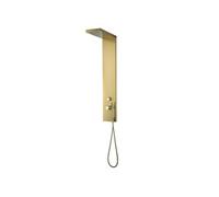 Essekadra panneau de douche mécanique or brossé Essebagno