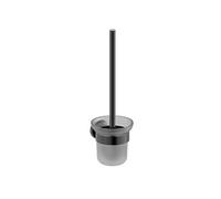 9025706 Luisa brosse WC avec support gris gun métal