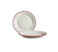 Assiette Plate Email Bordeaux 24 Cm