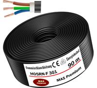 90m de câble souple en caoutchouc Câble de chantier H05RN-F 3G1 Flexible pour appareils
