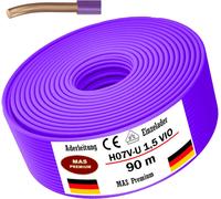 90m de câble unifilaire H07 V-U 1x1,5 mm² violet (lilas)