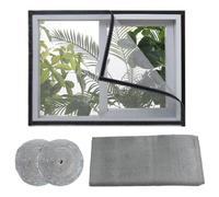 90x155cm,Moustiquaire Fenetre Universelle Anti Moustique Fenetre avec Bande Adhésive Maille Fine Filet Ecran Fenêtre sans Perçage
