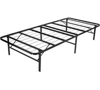 90x200x35,5 cm, Structure de lit pliable avec plateforme, lit escamotable, assemblage facile sans outils, espace de rangement en dessous, couleur : noir