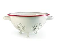 [910222] IBILI Passoire Egouttoir en Acier Emaillé Blanc Bordeaux 22 cm