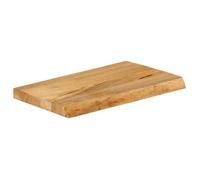 912507& Dessus de table - Haut de gamme - à bord vivant 50x20x3,8 cm bois massif manguier