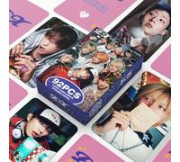 92 pièces Carte photocard, autocollant, carte LOMO de la collection d'album EX du groupe K-Pop P1Harmony, ensemble de cartes LOMO et d'autocollants thématiques, produits dérivés essentiels pour les fa