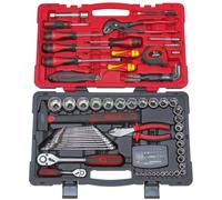 922.0701 - Coffret complet de clés à douille de 1/4" et accessoires - 1/2", 101 pièces