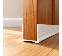 93 cm Bande DéTanchéIté De Porte Blanc, Joint Bas De Porte en Silicone Auto | Bande Coupe-Vent Porte, Isolation Phonique Et Thermique, Calfeutrer Bas De Porte Anti Courant Dair, Blanc