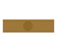 935222 - Bordure De Papier Peint Versace Motif Méduse Grecque Or AS Creation