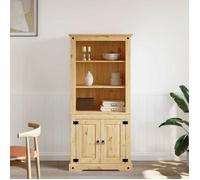 [94090]Placard/Buffet haut - multi-rangement - Gamme Corona Pin mexicain 80x40x170 cm,Poids:36.15 Kg