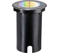 Encastré de sol LED Smart Home Zigbee 3.0 Floor IP67 rond 110mm RGBW+ 4,9W 300lm 230V 120° Acier brossé Aluminium Acier brossé G