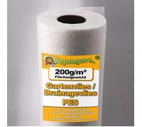 95m² Non-tissé géotextile Non-tissé de jardin Non-tissé Unkraut Non-tissé de drainage 200g 1,9m