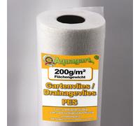 95m² Non-tissé géotextile Non-tissé de jardin Non-tissé Unkraut Non-tissé de drainage 200g 1,9m