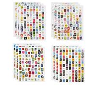 960 Autocollants Lettres Vintage Scrapbooking Stickers Alphabet Vinyle PVC | 960 pièces, 4 designs variés, lettres A-Z multi styles, autocollant vinyle PVC imperméable vintage, adapté journaling et déco