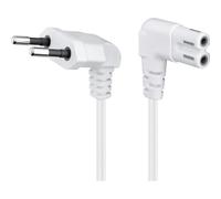 [97356] Goobay Cordon Electrique coudé Type C CEE Euro 7/16 - IEC 60320 C7, 3...