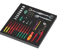 Wera 05150153001 9753 Kraftform Kompakt Service Set 1, Jeu D'outils Dans Un Insert En Mousse - 45 Pièces