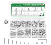 981 Pièces Set de Vis M2, Boulons Vis et écrous, Vis Boulons et écrous, Vis à Tête Cylindrique à Six Pans Creux en Acier Inoxydable, Vis Boulon et écrous et Rondelles Kit pour Réparation Bricolage