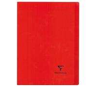 Clairefontaine Cahier 981414C – 24×32 cm – 96 p. grands carreaux – Couverture rouge polypro