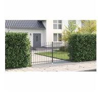 (98433)Moderne Porte Double Woerden - VIDAXL - acier - gris - 299,5x174,5 cm 140ded33m3774