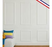 99 Déco - Kit de moulures murales en bois prédécoupées - Prêtes à coller et peindre - 6 cadres - 3 mètres - Apolline A