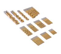 99 pièces jeu de forets Hss Ti enduit Kit de forets à bois forage rapide forets de haute dureté pour métal alliage d'aluminium bricolage projets de maison et de travail
