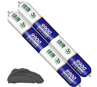 9900 Sealant Waterproof, Mastic Silicone Étanche pour Fissures de Toiture et de Mur, Résistant à la Chaleur et aux Déchirures pour Intérieur et Extérieur (Black,2PCS)