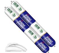 9900 Sealant Waterproof, Mastic Silicone Étanche pour Fissures de Toiture et de Mur, Résistant à la Chaleur et aux Déchirures pour Intérieur et Extérieur (White,2PCS)