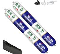 9900 Sealant Waterproof,solution permanente pour fissures de toiture et de mur,mastic silicone imperméable pour extérieur,résistant à la chaleur,aux déchirures et à l'étirement,Haute (Blanc,2PC)
