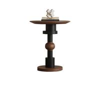 9bbhfJw4R Table Basse de Ferme Table d'appoint de canapé en Bois, Petite Table Ronde d'angle rétro