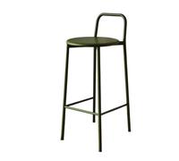 9bbhfJw4R Tabourets de Hauteur Bar de Restaurant en Fer avec Dossier Chaise à Pieds Hauts 70 cm(Green)